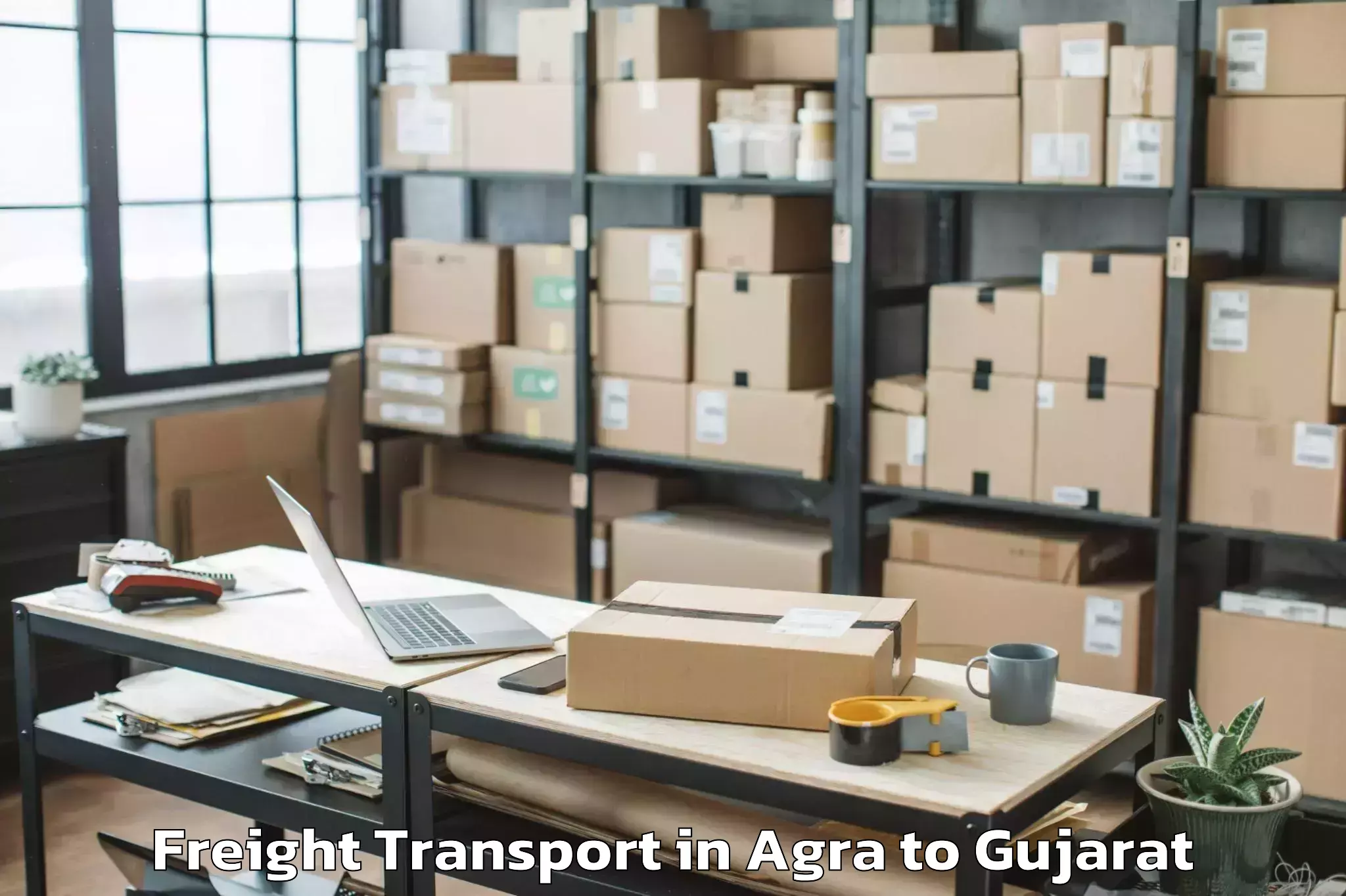 Agra to Amreli Freight Transport